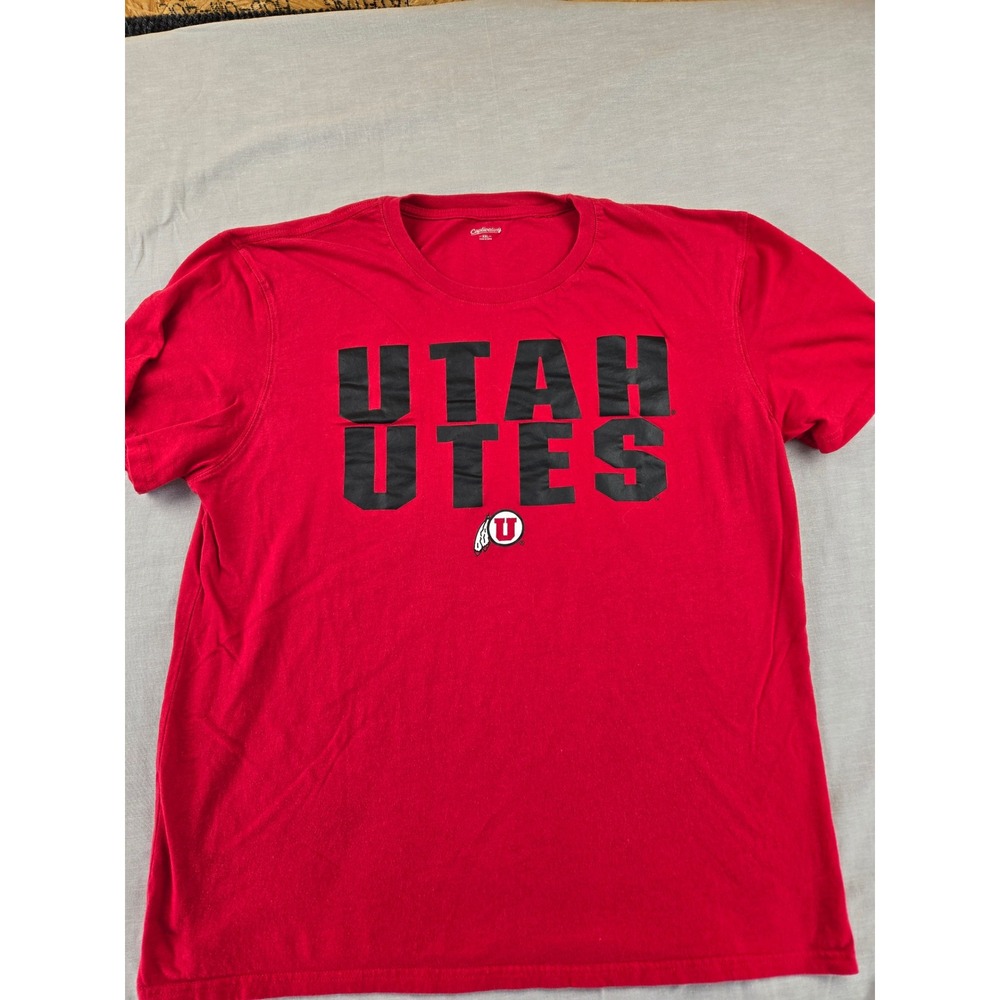 Captivating‎ Apparel Mens Utah Utes NCAA Graphic T-Shirt Red XXL